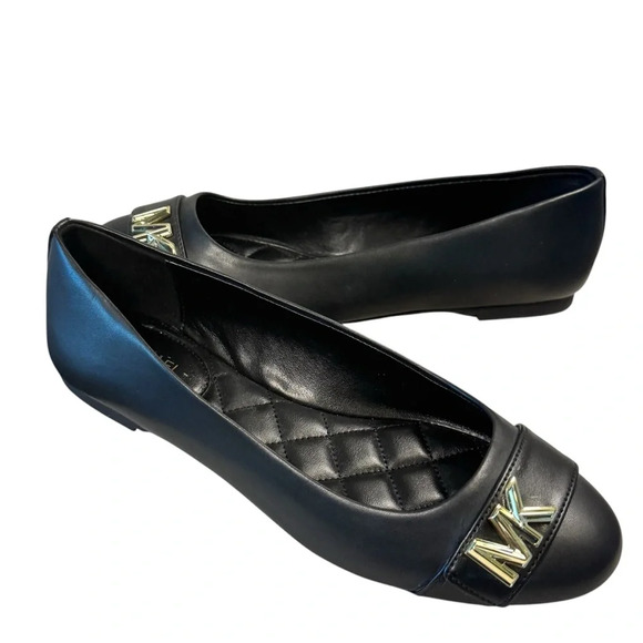 Michael Kors Jilly Ballet Flat, black color, size 5 - Picture 1 of 12